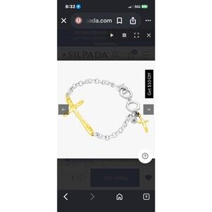 Silpada two-tone in Good Faith Bracelet